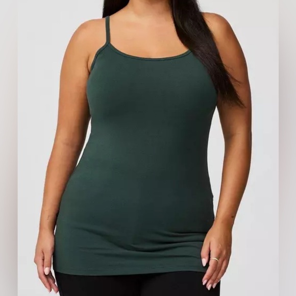 #401 - TORRID Foxy TUNIC Tank Top Cami Sleeveless Darkest Spruce Green - Picture 2 of 11